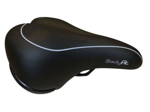 BODYFIT Women s Spring Flex Wide Comfort Gel Saddle Soft Anatomic Padding Waterproof