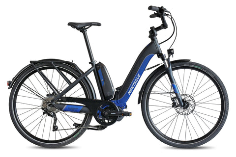 MONTAGUE M-E1 Full-Size Electric Folding Bike with Shimano Steps E6100 Mid-Drive Motor