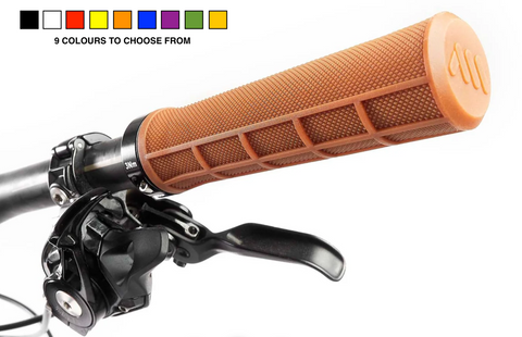AMS All Mountain Style Berm Grips: Lock-On Tapered Micro/Waffle Pattern in 9 Colours