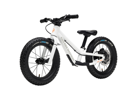 Kids Ride Shotgun Dirt Hero Off-Road Balance Bike - 14" wheels with Hydraulic Disc Brake