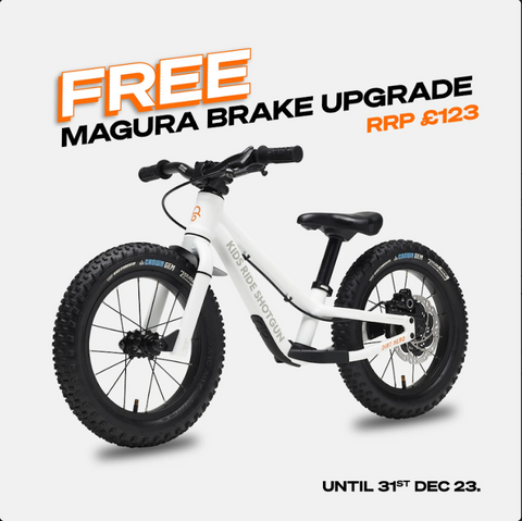 Kids Ride Shotgun Dirt Hero Off-Road Balance Bike - 14" Wheels White