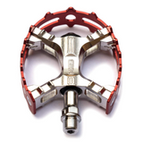 MKS XC-III Bear Trap Pedals in Black or Red with Large Grippy Flat Platform