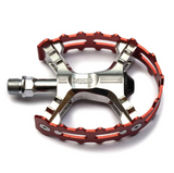 MKS XC-III Bear Trap Pedals in Black or Red with Large Grippy Flat Platform