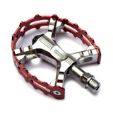 MKS XC-III Bear Trap Pedals in Black or Red with Large Grippy Flat Platform