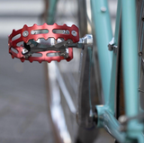 MKS XC-III Bear Trap Pedals in Black or Red with Large Grippy Flat Platform