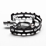 MKS XC-III Bear Trap Pedals in Black or Red with Large Grippy Flat Platform