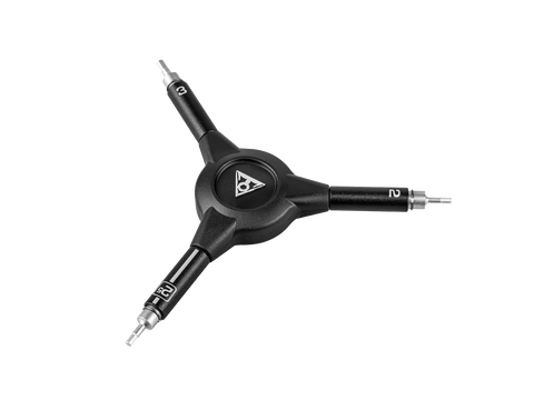 Topeak Y-Hex 3-Bit Pro Quality Wrench with Speed Sleeve: 2 / 2.5 / 3mm Bits