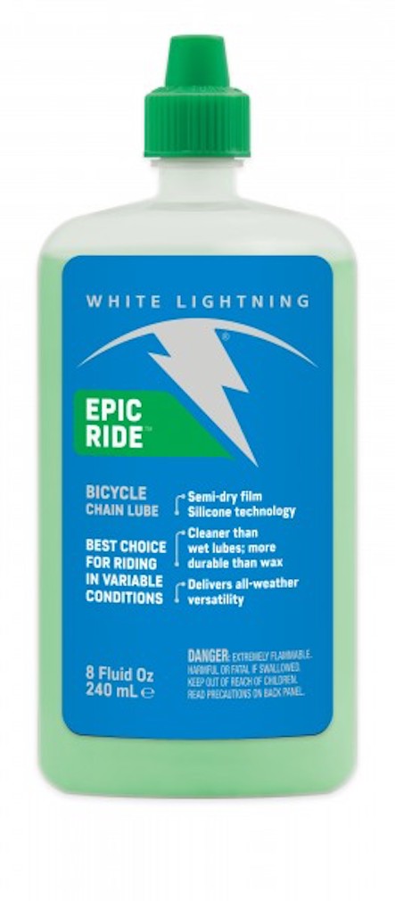 White Lightning Epic Ride: Semi-Dry All-Conditions Bike Chain & Gears   Montague Sports