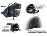 TOPEAK Aero Wedge Pack Under Saddle Seat Bag Pack with Straps