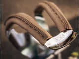 MKS Steel Half ToeClips with Hand Stitched Leather Covers