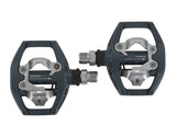 Shimano PD-EH500 Dual-Sided Combination Pedals Flat and SPD Cleat Mount + Cleats