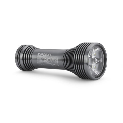 EXPOSURE LIGHTS Diablo Mk13 MTB Light in Gun Metal Black. 1900 Lumens. Includes Helmet & Bar Mounts.