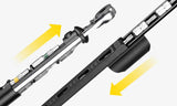 Included 10 tool bit storage capability with visible window for easy handling and carry