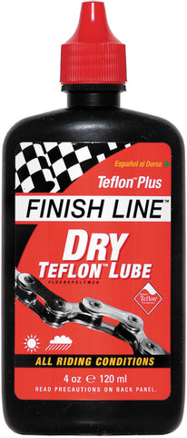 FINISH LINE - DRY Teflon Cycle Chain Lube 8oz / 240ml Workshop Bottle