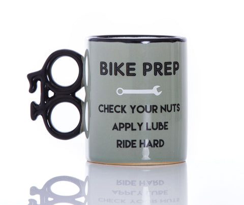 Bike Prep Boxed Gift Mug: Road Cyclists, Mountain Bikers, Touring, Downhill, Etc.