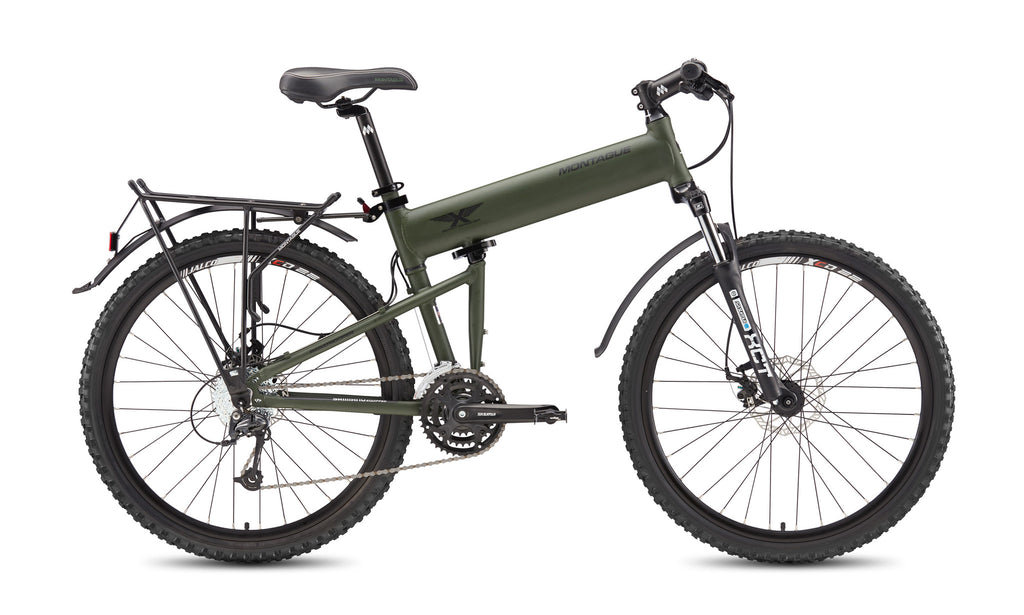 MONTAGUE Paratrooper Folding Mountain Bike with RackStand