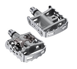 Shimano PD-M324 Dual-Sided Combination Pedals: Flat and SPD Cleat Mount + Cleats