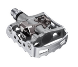 Shimano PD-M324 Dual-Sided Combination Pedals: Flat and SPD Cleat Mount + Cleats